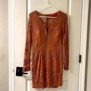 Lace dusty rose Akita dress… great party dress.  Never been worn, but no tags.